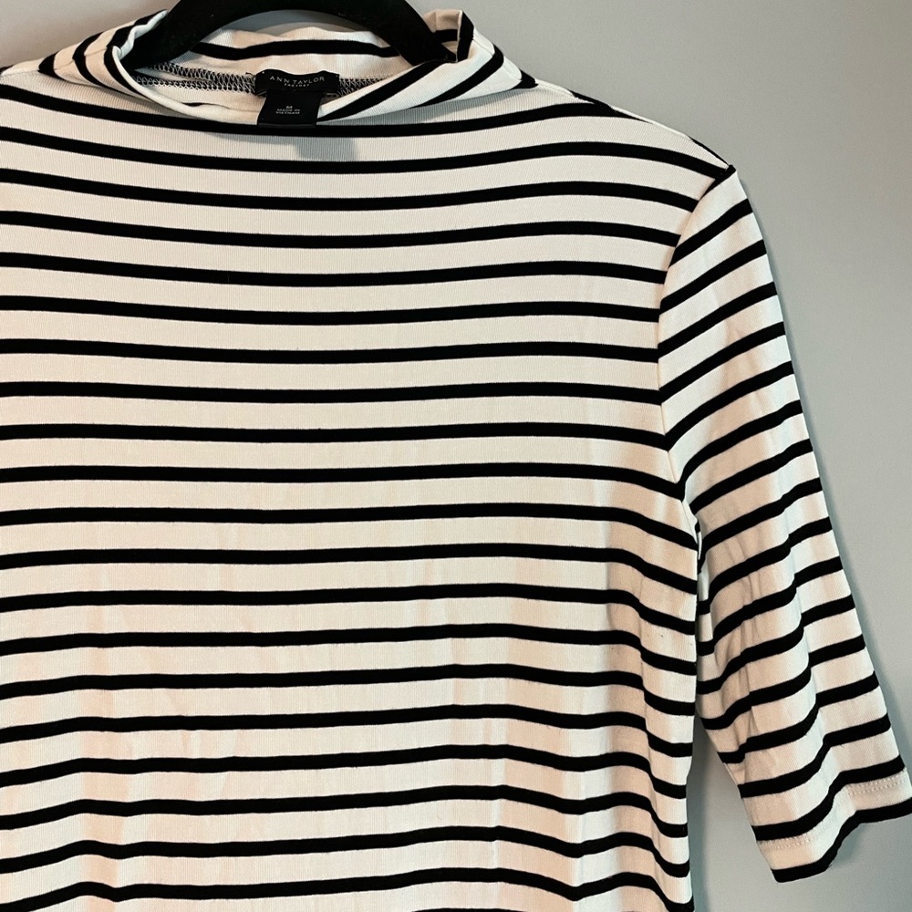 Mock Neck Tee - Ann Taylor Factory